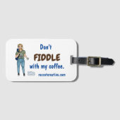 Étiquette À Bagage Bleu (Devant Horizontal)