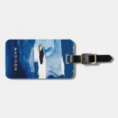 Étiquette À Bagage Bleu Amore II (Devant horizontal)