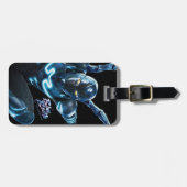Étiquette À Bagage Bleu Beetle Leaping Caractère Art (Devant horizontal)
