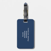 Étiquette À Bagage Bleu blanc rouge de emballage britannique de (Dos Vertical)