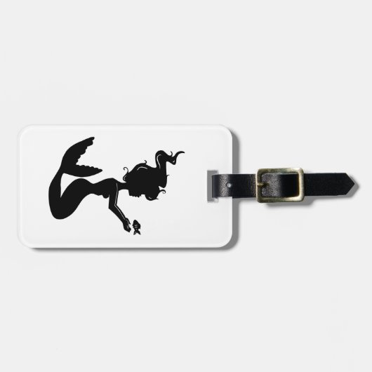 Étiquette À Bagage Bleu ciel (Devant horizontal)