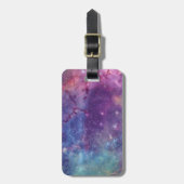 Étiquette À Bagage Bleu ciel et pourpre célestes (Devant Vertical)