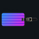 Étiquette À Bagage Bleu et violet personnalisables<br><div class="desc">Balise de bagage Personnalisable Bleu et Violet</div>