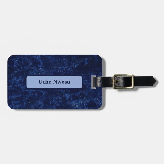 Étiquette À Bagage Bleu Extraordinaire (Devant horizontal)