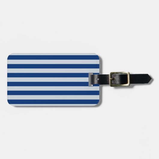 Étiquette À Bagage Bleu foncé et clair (Devant horizontal)