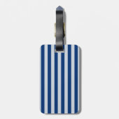 Étiquette À Bagage Bleu foncé et clair (Dos Vertical)
