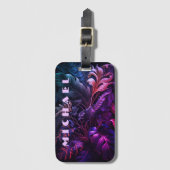 Étiquette À Bagage Bleu hawaïen (Devant Vertical)