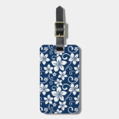 ÉTIQUETTE À BAGAGE BLEU HAWAII (BLEU DE LA MARINE) (Devant Vertical)