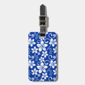 ÉTIQUETTE À BAGAGE BLEU HAWAII (BLEU ROYAL) (Devant Vertical)