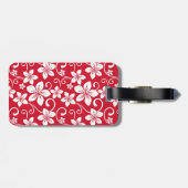 ÉTIQUETTE À BAGAGE BLEU HAWAII (ROUGE) (Dos horizontal)