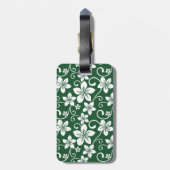 ÉTIQUETTE À BAGAGE BLEU HAWAII (VERT FORESTIER) (Dos Vertical)
