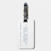 Étiquette À Bagage Bleu Laisser l'aventure commencer les bagages (Dos Vertical)