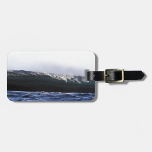Étiquette À Bagage Bleu océan vague de surf Nouvelle-Zélande