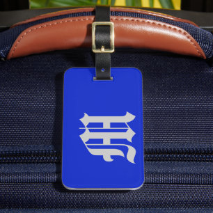 Étiquette À Bagage Bleu royal clair