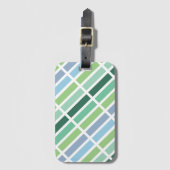 Étiquette À Bagage Bleu vert (Devant Vertical)