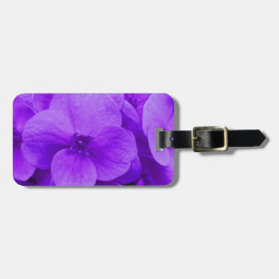 Étiquette À Bagage Bleu violet Hydrangea