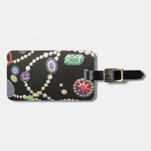 Étiquette À Bagage Bling et perles