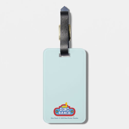 Étiquette À Bagage Blitz | Dino Ranch (Dos Vertical)