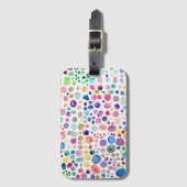 Étiquette À Bagage Blobs aquarelle (Devant Vertical)