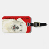 Étiquette À Bagage Bloc de couleur de Grands Pyrénées (Devant horizontal)