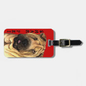 Étiquette À Bagage Bloc de couleur Shar-Pei (Devant horizontal)