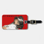 Étiquette À Bagage Bloc de couleurs de Catahoula (Devant horizontal)