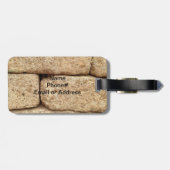 Étiquette À Bagage Blocs de ciment avec message drôle (Dos horizontal)