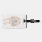 Étiquette À Bagage Bloodhound Puppy (Dos horizontal)