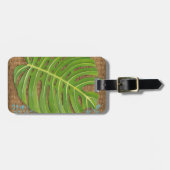 Étiquette À Bagage Bloquer l'impression de la paume sur l'Arrière - p (Devant horizontal)