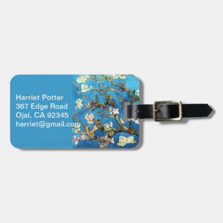 Étiquette À Bagage Blossoming Almond Tree Van Gogh Fine Art
