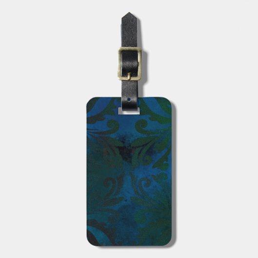 Étiquette À Bagage blue (Devant Vertical)
