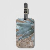 Étiquette À Bagage Blue Agave Plante Photo de Texas Mission (Devant Vertical)