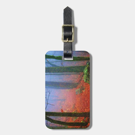 Étiquette À Bagage Blue fog (Devant Vertical)