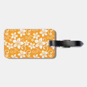 ÉTIQUETTE À BAGAGE BLUE HAWAII (TANGERINE)