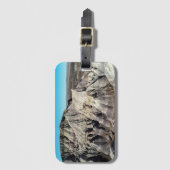 Étiquette À Bagage Blue Mesa Badlands Paysage du désert Photo (Devant Vertical)