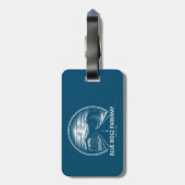 Étiquette À Bagage Blue Ridge Parkway Forest (Dos Vertical)