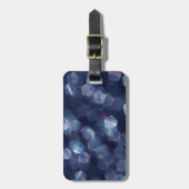 Étiquette À Bagage Blue Sparkle (Devant Vertical)