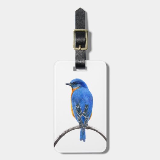 Étiquette À Bagage Bluebird (Devant Vertical)