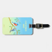 Étiquette À Bagage Bluebirds à double face (Devant horizontal)