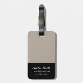 Étiquette À Bagage Blues de Dusk II (Dos Vertical)