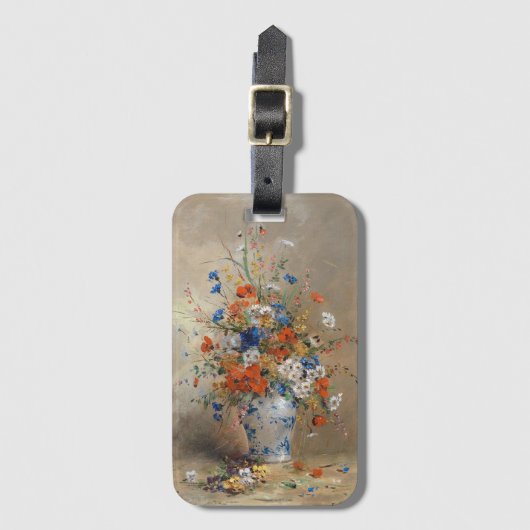 Étiquette À Bagage Blumenstillleben | Eugene Petit (Devant Vertical)