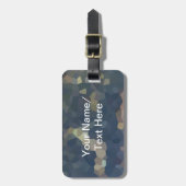 Étiquette À Bagage Boa Image Camouflage Cust. Balise de bagage de tex (Devant Vertical)