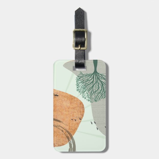 Étiquette À Bagage Boho (Devant Vertical)