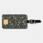Étiquette À Bagage Boho personnalisé (Devant horizontal)