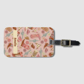 Étiquette À Bagage Boho Western Cowgirl Boots (Devant Horizontal)