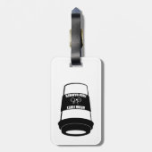 Étiquette À Bagage Boire d'abord puis marteau (Dos Vertical)