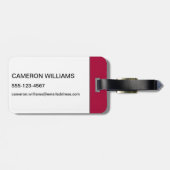 Étiquette À Bagage Boire : Peut Causer Une Perte De Mémoire Pire (Dos horizontal)