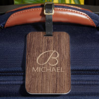 Bois Bois Bois Bois Bois Avec Monogramme Nom Perso