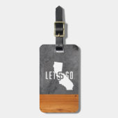 Étiquette À Bagage Bois de ciment de Spartans d'état de San Jose (Devant Vertical)