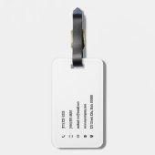 Étiquette À Bagage Bois d'outils main personnalisable (Dos Vertical)